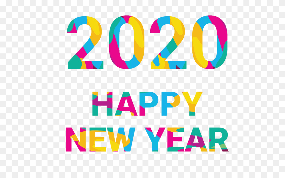 Happy New Year 2020 Colours, Text, Number, Symbol, Dynamite Png Image