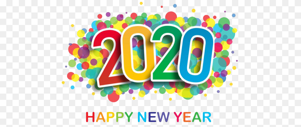 Happy New Year 2020 Confetti, Art, Graphics Free Transparent Png