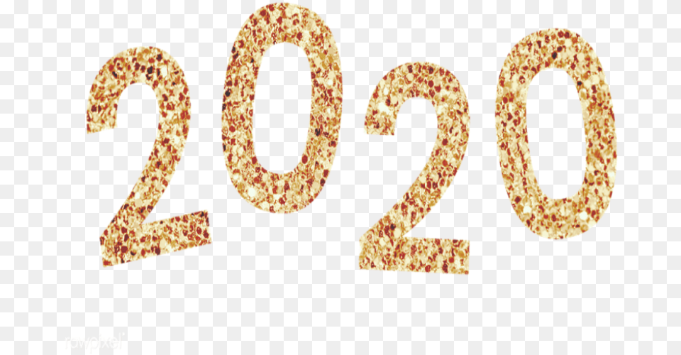 Happy New Year 2020 Gold Image 2020 Transparent, Number, Symbol, Text Free Png Download