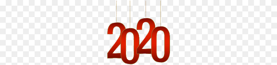 Happy New Year 2020 Hanging Numbers, Text, Dynamite, Weapon, Number Free Png Download