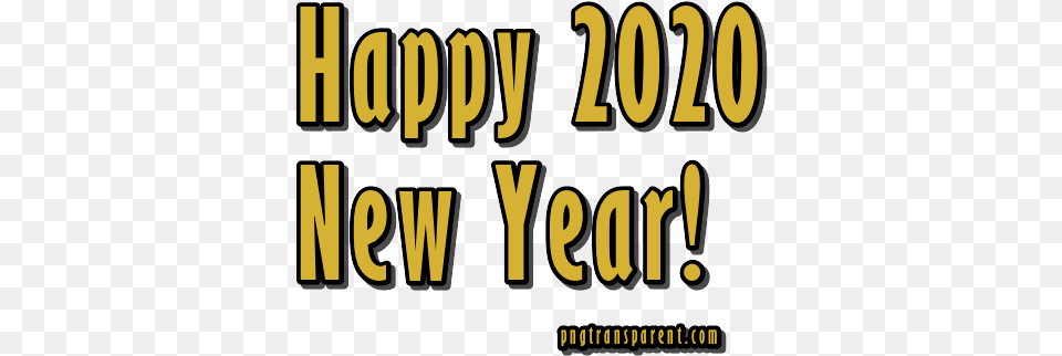 Happy New Year 2020 Happy New Year 2020 Vertical, Text Free Png