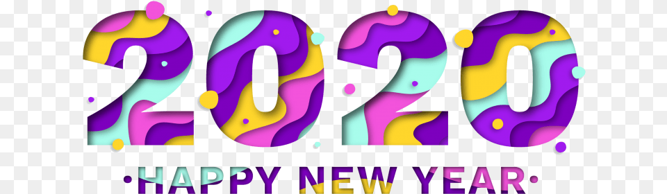 Happy New Year 2020 Hd 2020, Number, Symbol, Text, Purple Png Image
