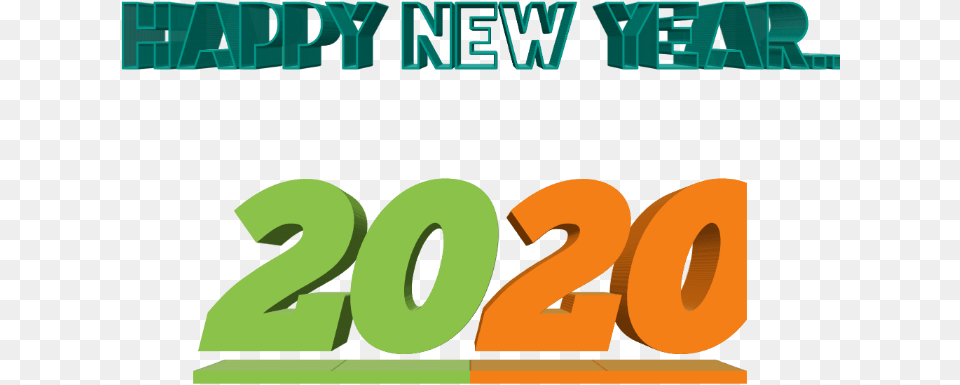Happy New Year 2020 Icon Images Graphic Design, Green, Number, Symbol, Text Png Image