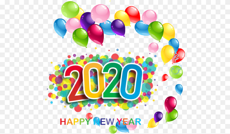 Happy New Year 2020 Images Quotes New Year 2020 Wishes, Balloon, People, Person Png