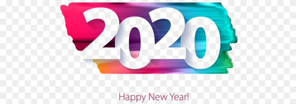 Happy New Year 2020 New Year 2020, Text, Logo, Number, Symbol Free Png Download