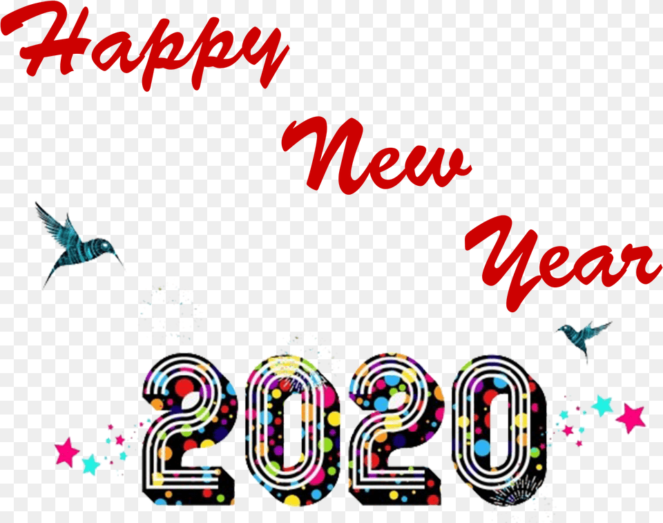 Happy New Year 2020 Photo Background Graphic Design, Animal, Bird, Art, Graphics Png Image