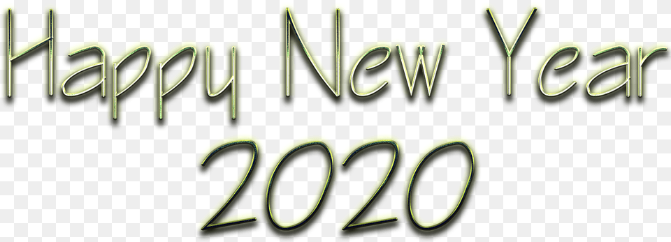 Happy New Year 2020 Photos Happy New Year 2020 File, Green, Text, Light Png Image