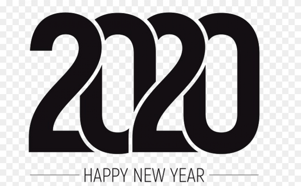 Happy New Year 2020 Text Hd Vector 4 Image Free Years, Number, Symbol, Smoke Pipe Png