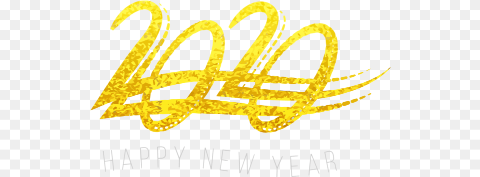 Happy New Year 2020 Text Yellow Font For Holiday Hq Happy New Year 2020, Logo Free Transparent Png