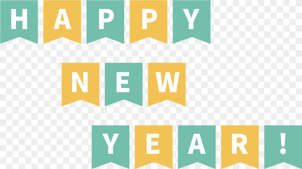 Happy New Year, Text, Scoreboard, Alphabet Free Png Download