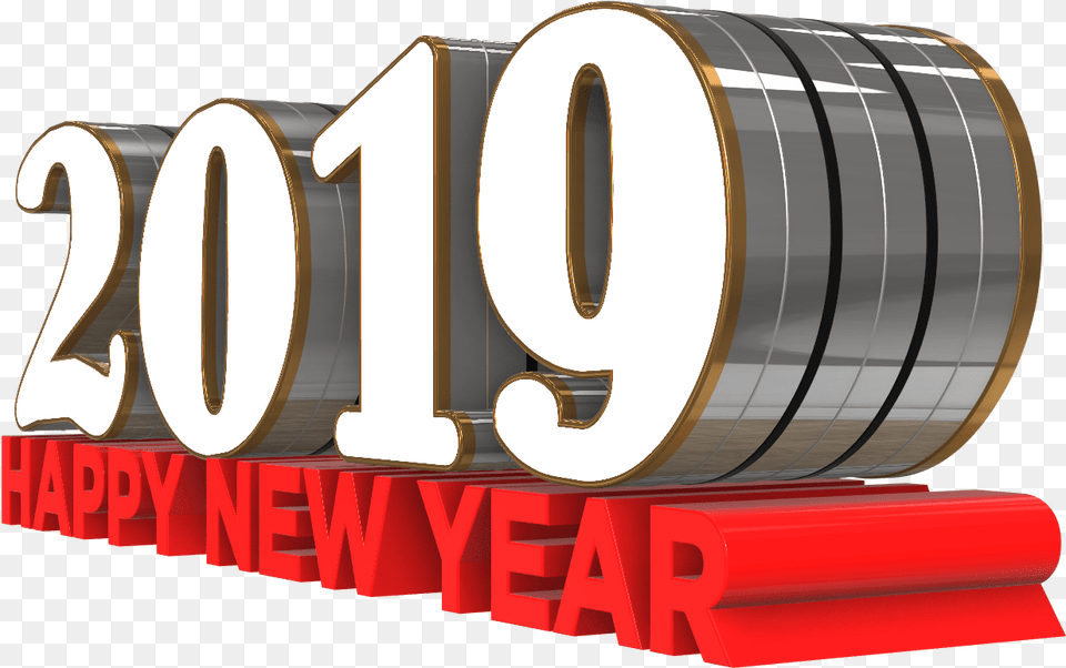 Happy New Year 3d Transparent Images Downloads Graphics, Weapon, Text Png