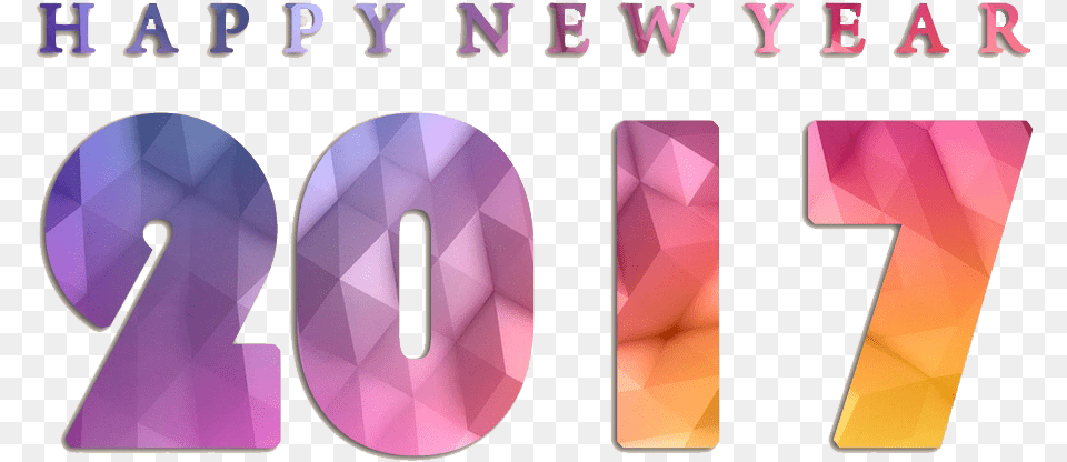 Happy New Year, Number, Symbol, Text Free Png Download