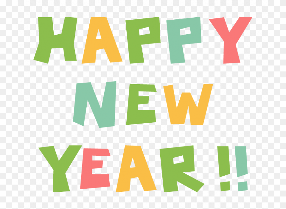 Happy New Year Background, Text, Alphabet Free Png