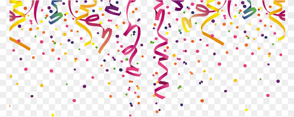 Happy New Year Balloons, Confetti, Paper Free Png Download