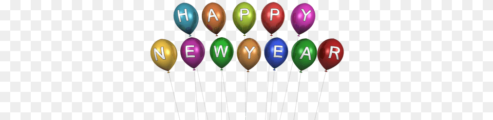Happy New Year Balloons New Year, Cutlery, Spoon, Balloon, Food Free Transparent Png