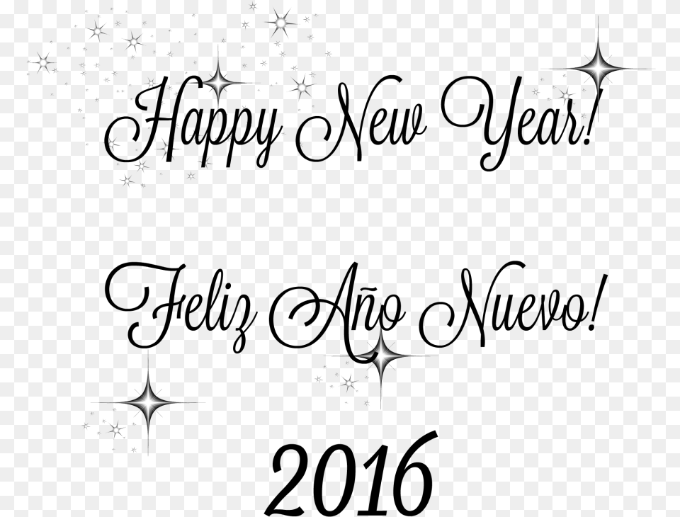 Happy New Year Calligraphy, Nature, Night, Outdoors, Flare Png Image