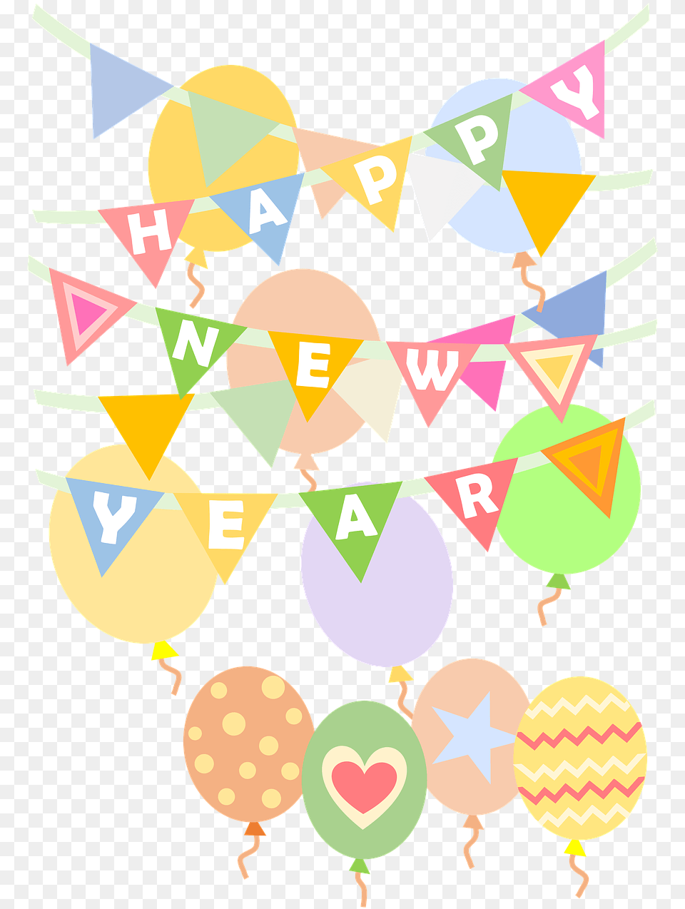 Happy New Year Celebrate On Pixabay, People, Person, Balloon, Art Png Image