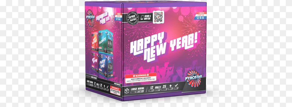 Happy New Year Celebrations 12 Shot Xl Aerial Party, Qr Code, Advertisement Png