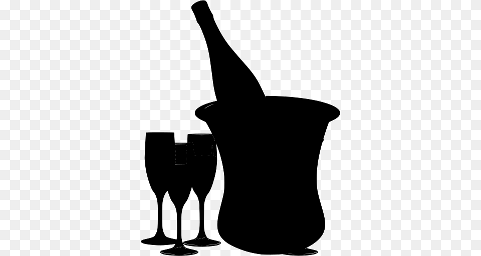 Happy New Year Champagne Bucket, Glass, Alcohol, Beverage, Bottle Free Transparent Png