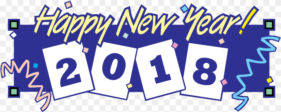 Happy New Year Clip Art 2018 New Year Logo 2018 New Year 2018 Banner, Number, Symbol, Text, Scoreboard Free Png