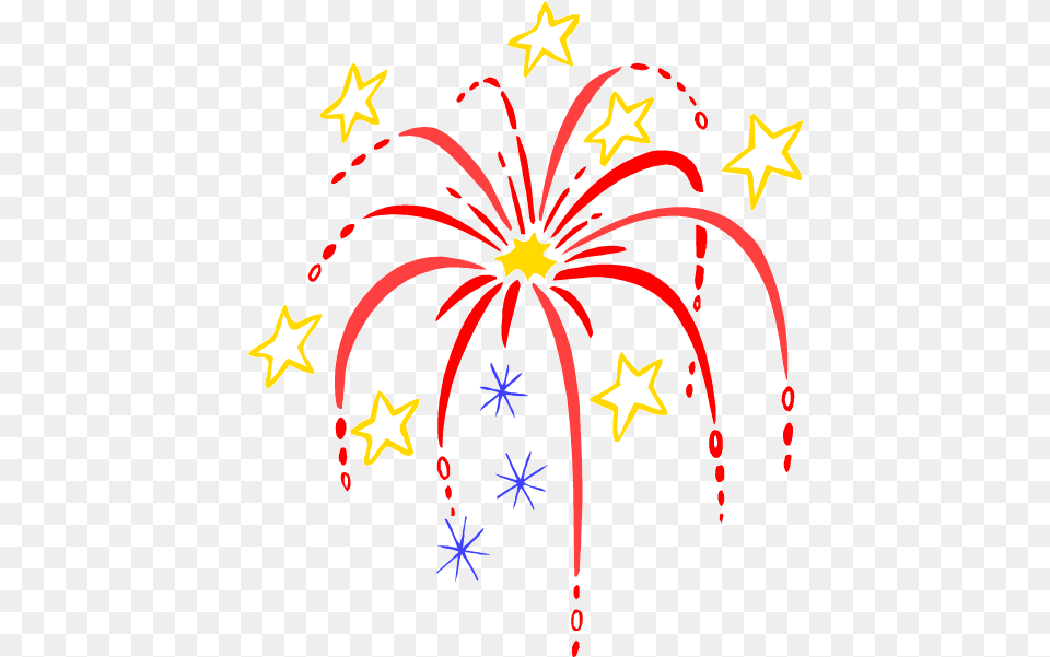 Happy New Year Clip Art Fireworks Clip Art Black And White Png Image