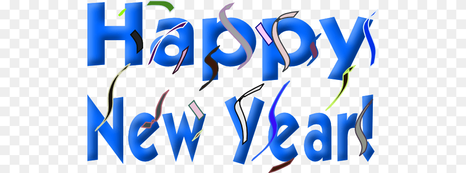 Happy New Year Clip Art For Web, Text, Person Free Png Download