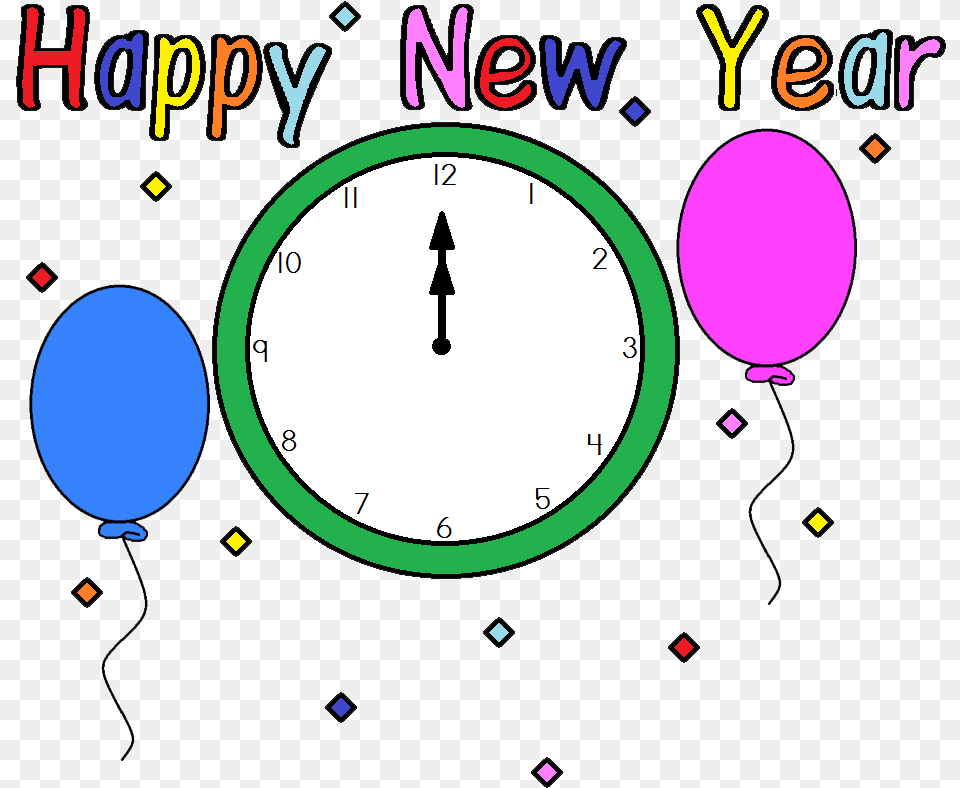 Happy New Year Clipart 2016 Clip Art New Year39s Eve, Analog Clock, Clock Png