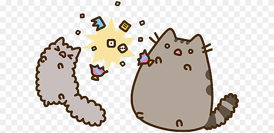 Happy New Year Clipart Cat Clip Art Happy New Year Pusheen Happy New Year, Bag Free Png Download