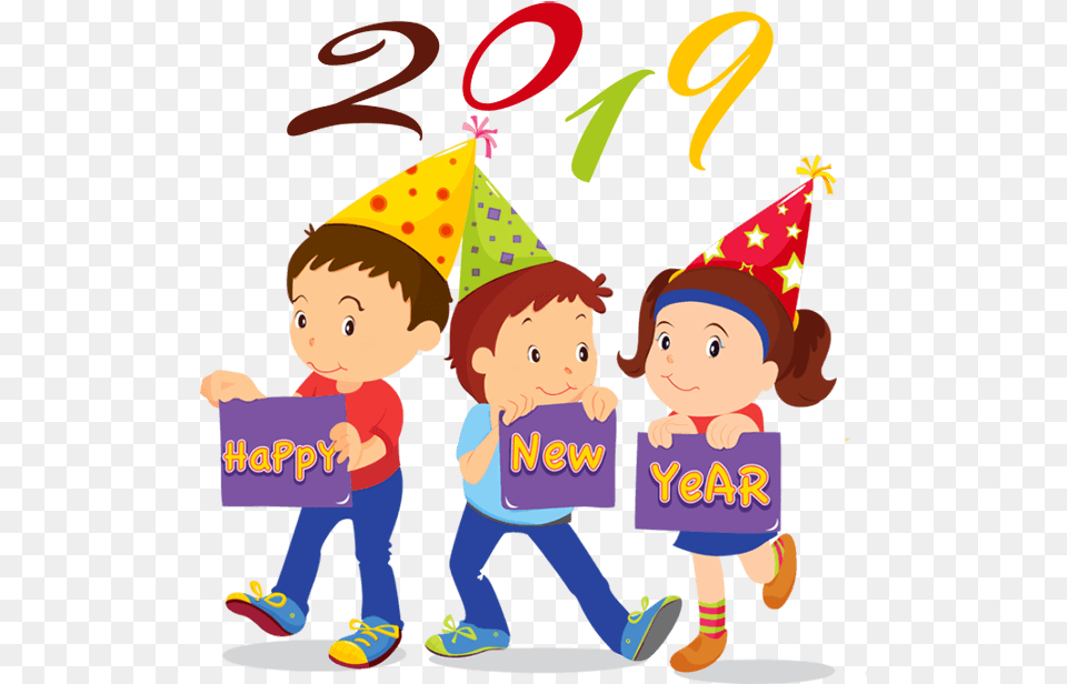 Happy New Year Clipart Clip Art 2019 Happy New Year, Clothing, Person, People, Hat Png Image