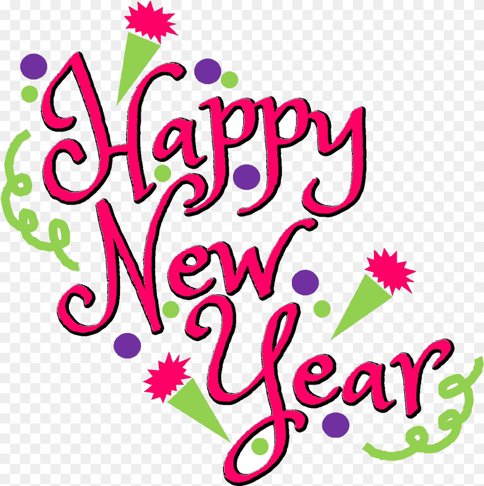 Happy New Year Clipart Happy New Year, Art, Graphics, Text Free Png Download