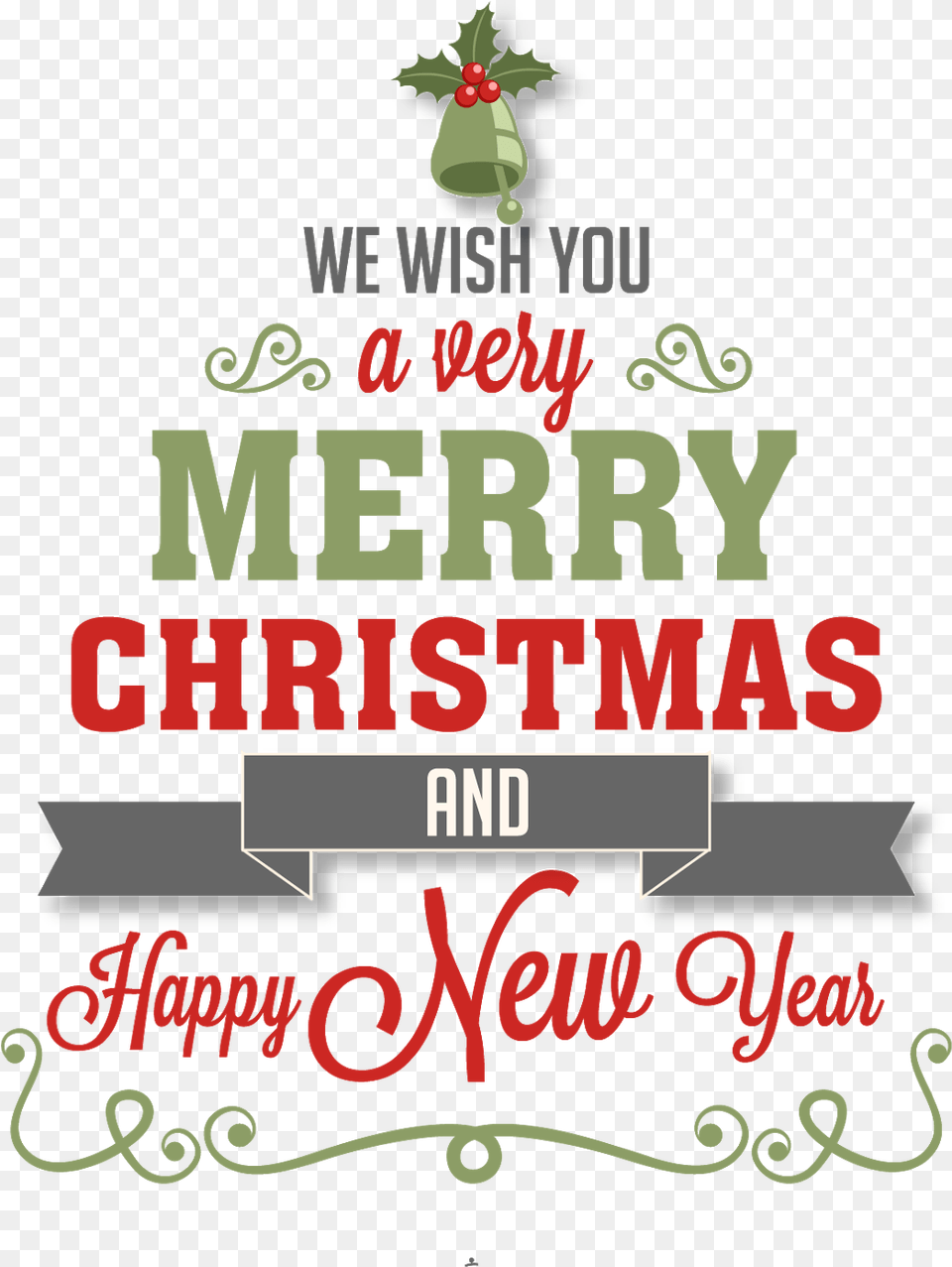 Happy New Year Clipart Merry Christmas Illustration Merry Christmas Clip Art, Advertisement, Poster, Text Png Image