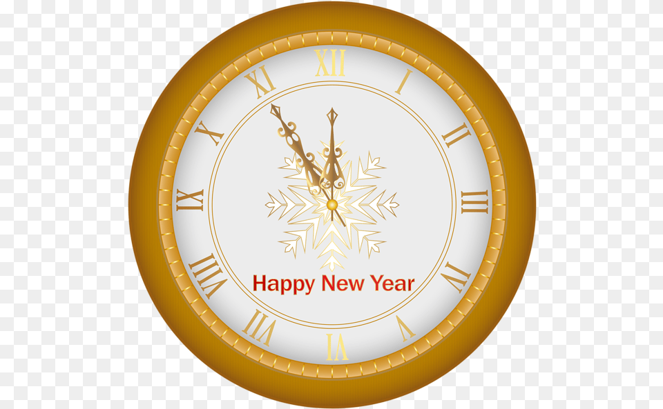 Happy New Year Clock Gold Clip Art Happy New Year Clock Clipart, Analog Clock Png