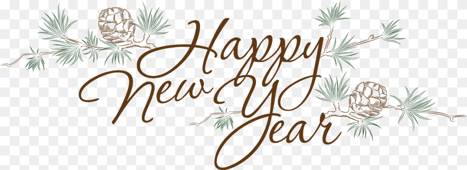 Happy New Year File Happy New Year, Conifer, Plant, Tree, Larch Free Transparent Png