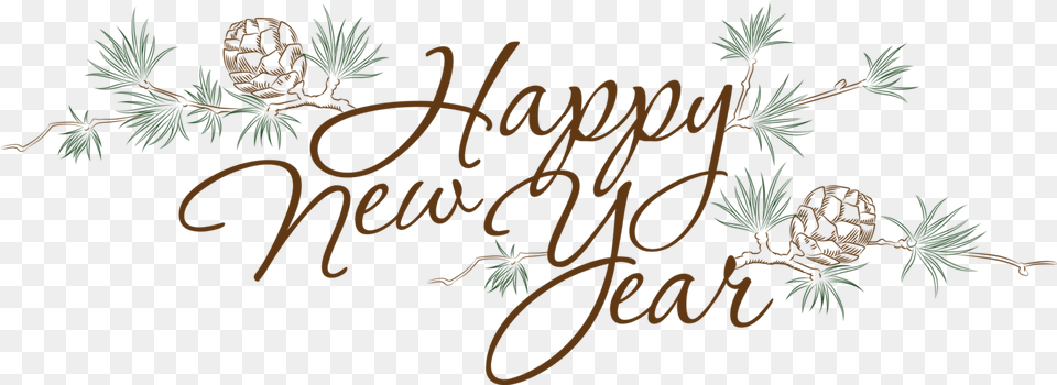 Happy New Year File Happy New Year, Conifer, Plant, Tree, Larch Free Png