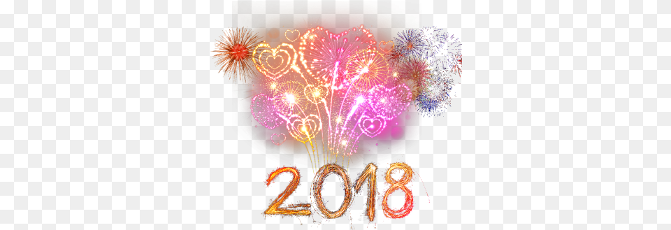 Happy New Year Fireworks Download Happy New Year 2018, Chandelier, Lamp Free Transparent Png
