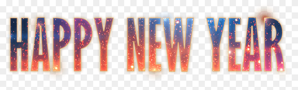 Happy New Year Fireworks Text Clip Arts Colorfulness, Lighting Free Png Download