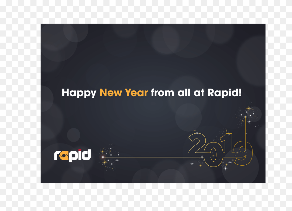 Happy New Year From All Rapid Poster, Text, Paper Png