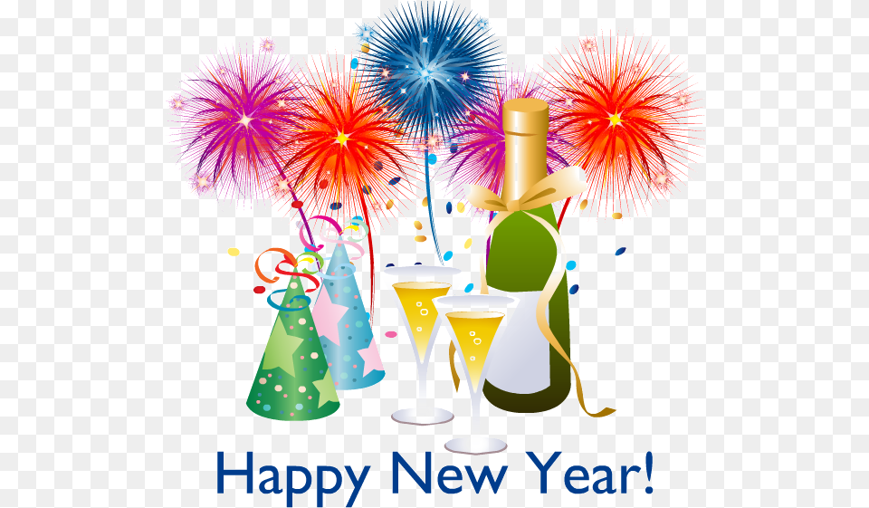 Happy New Year Happy New Year Vector Transparent New Year Clipart, Clothing, Hat, Chandelier, Lamp Free Png Download