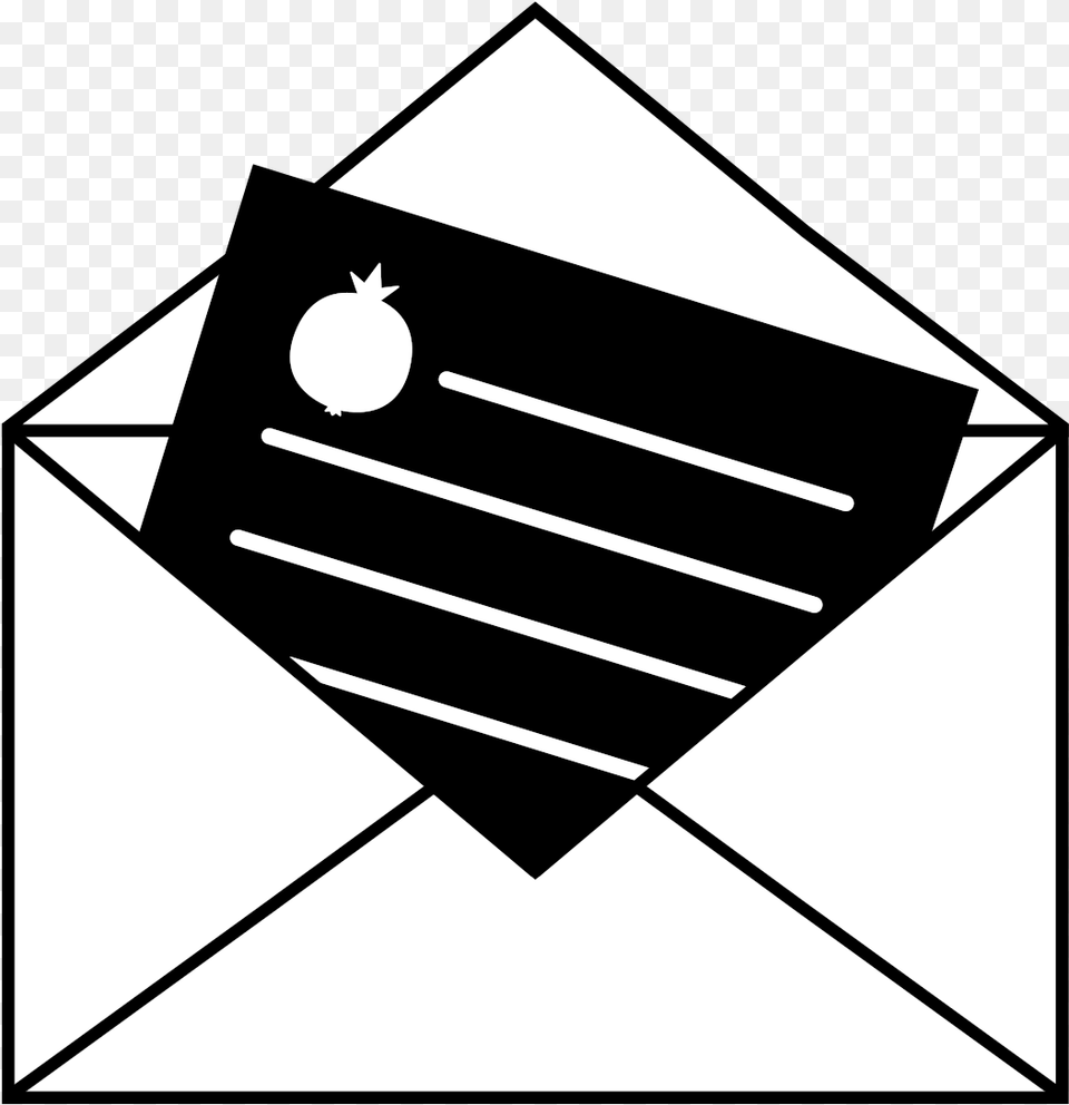 Happy New Year Icon Black, Envelope, Mail Png