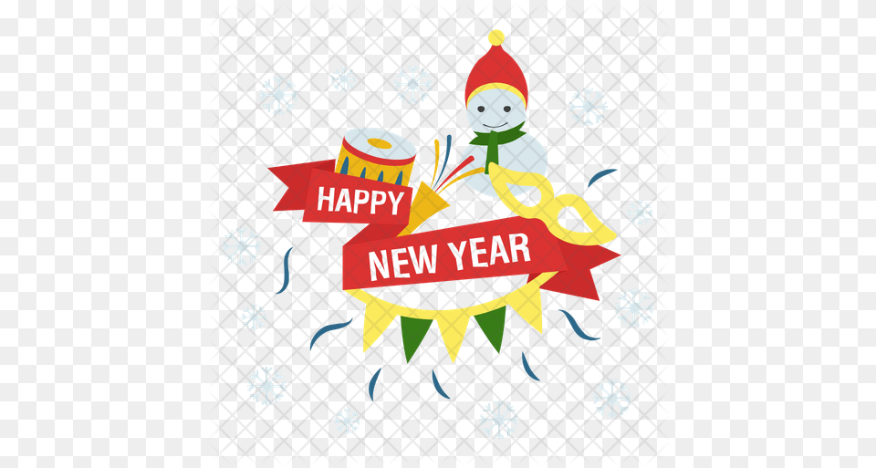 Happy New Year Icon Icon Happy New Year, Outdoors, Tape, Nature, People Free Png Download