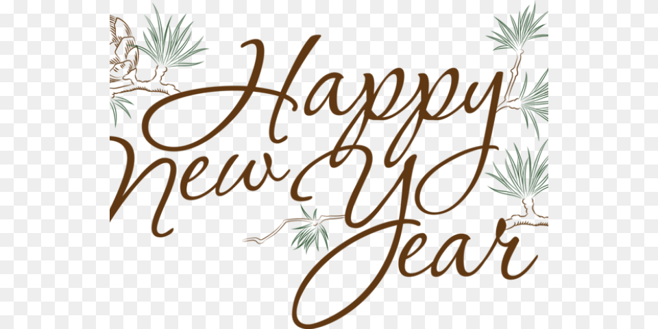 Happy New Year Images New Year 2018 Frames, Text, Handwriting, Plant, Tree Free Png Download