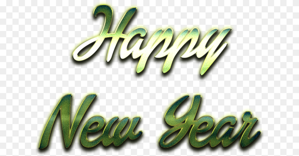 Happy New Year Letter File Graphics, Green, Text, Smoke Pipe Png Image