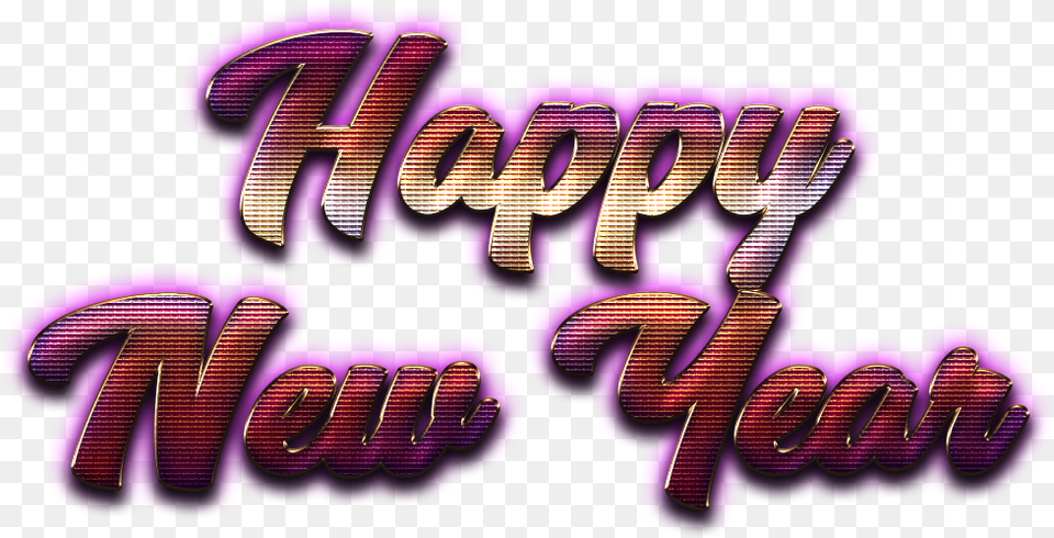 Happy New Year Letter Hd Happy New Year Letter Design, Purple, Art Png