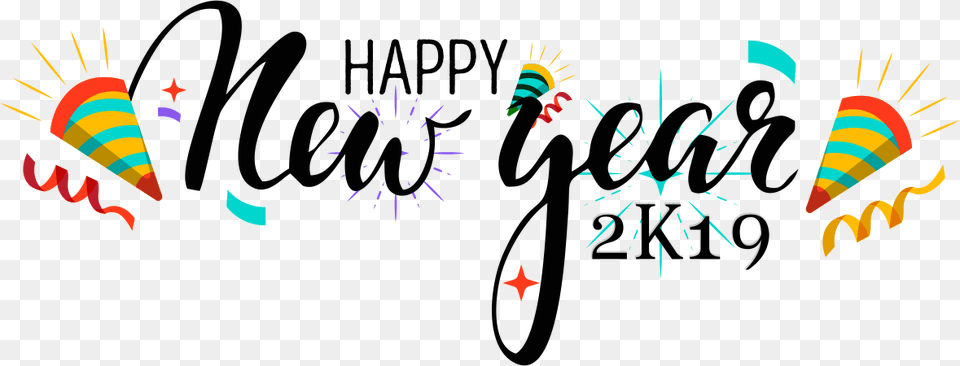 Happy New Year Logo Vector Download New Year 2019 Vector Download, Text Free Transparent Png