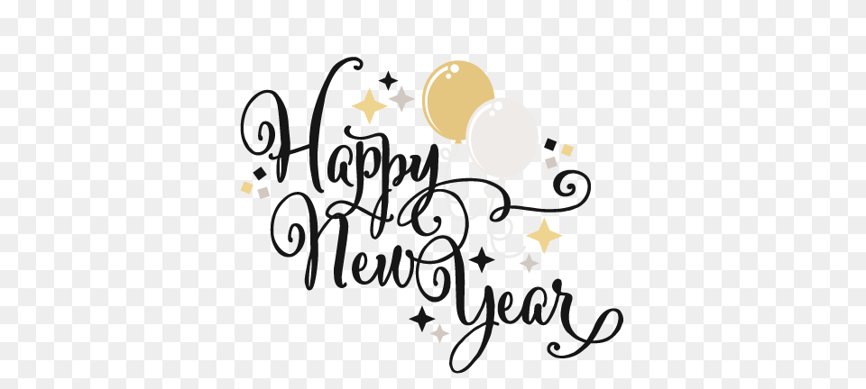 Happy New Year No Background, Text, Handwriting, Dynamite, Weapon Free Png Download