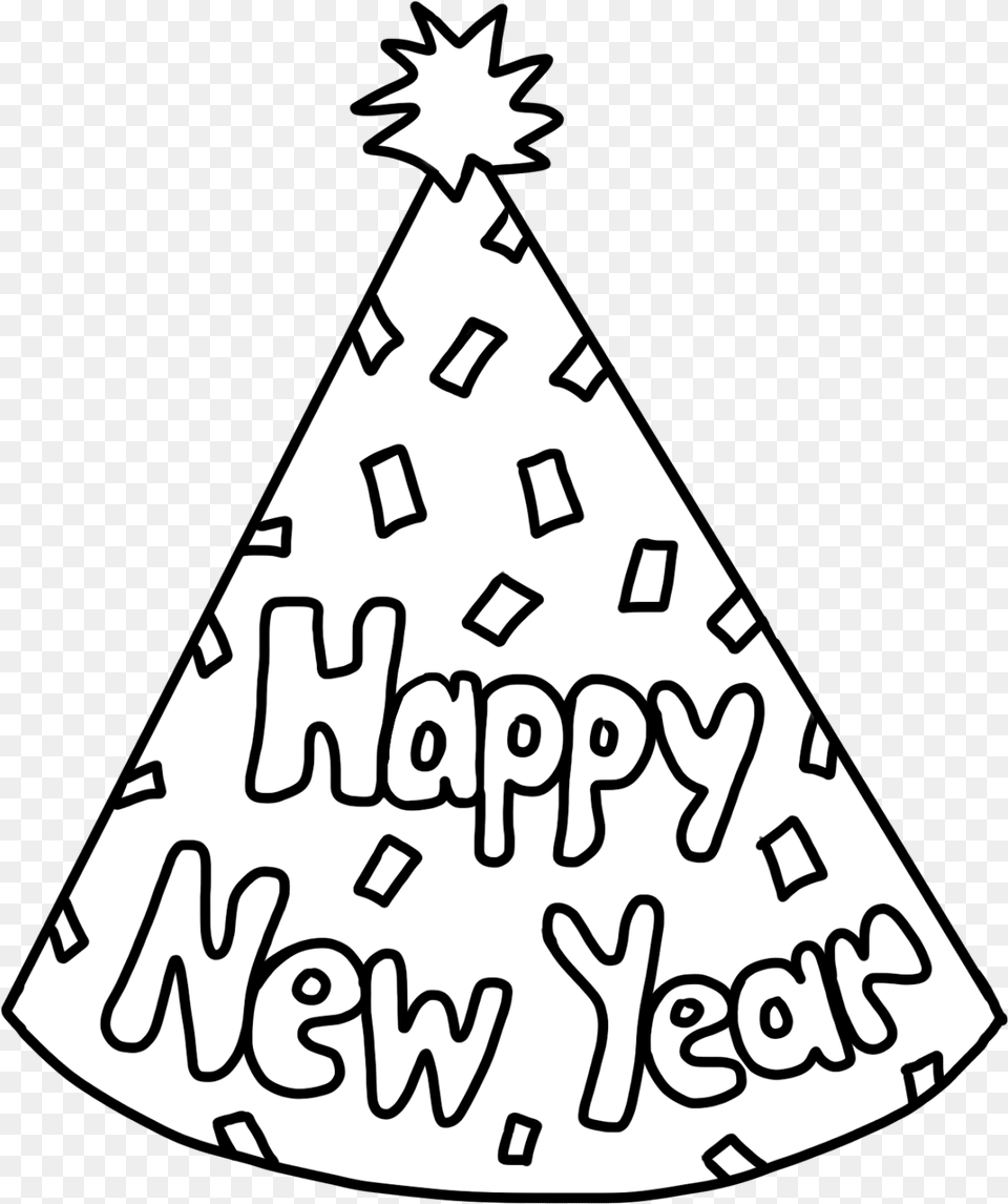 Happy New Year Party Happy New Year Hat Coloring, Clothing, Adult, Bride, Female Free Png