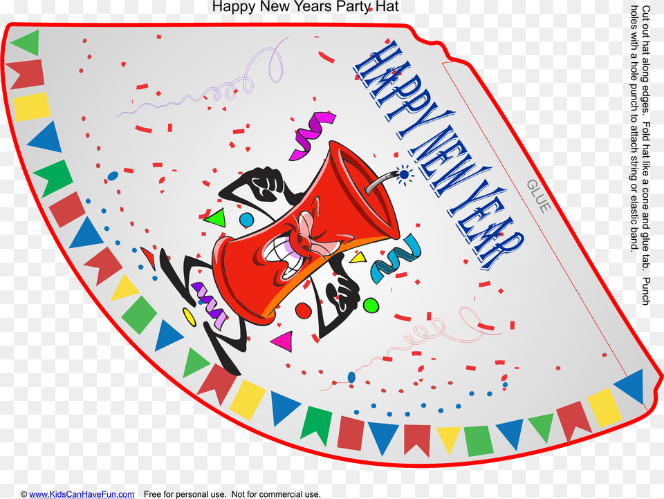 Happy New Year Party Hat Http Clip Art, Text Free Transparent Png