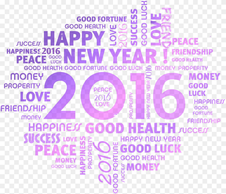 Happy New Year Poster, Purple, Art, Graphics Free Png Download
