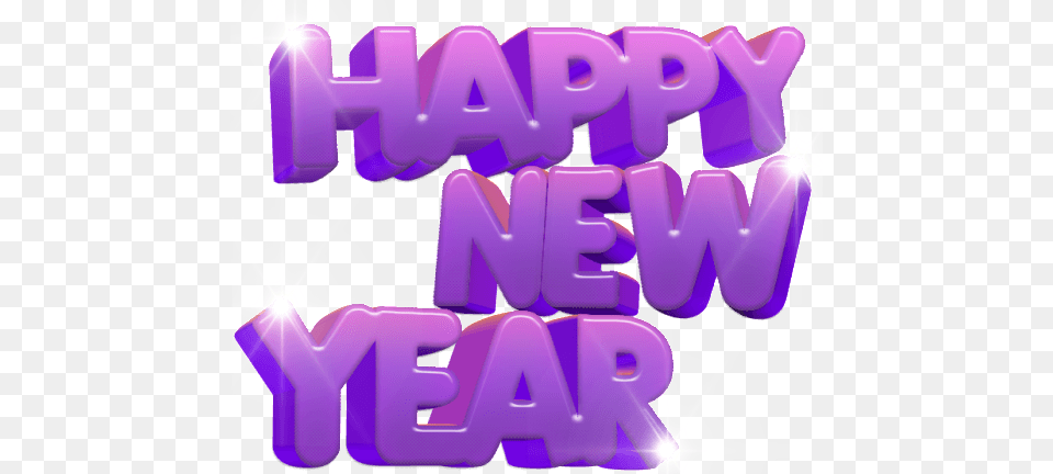 Happy New Year Purple, Art, Graphics, Text, People Free Transparent Png