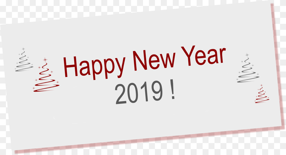 Happy New Year Recyl Calligraphy, White Board, Text Free Transparent Png